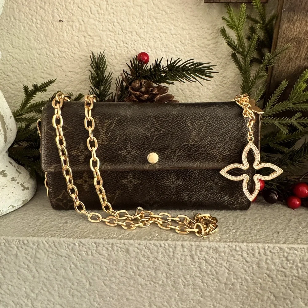 Louis Vuitton Monogram Portefeiulle Sarah Long Bifold Wallet/converted